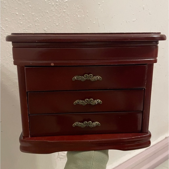 Storage & Organization Vintage Wooden Chest Of Drawersdresser Jewelry Organizer Poshmark